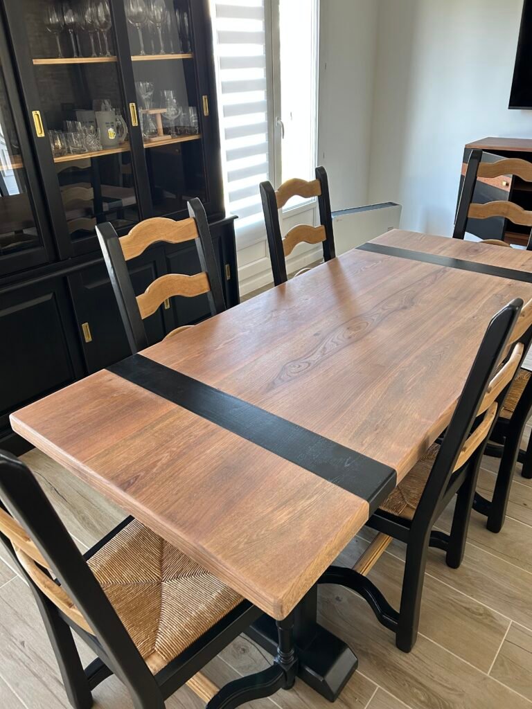 rénovation table de ferme